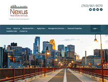 Tablet Screenshot of nexusliving.com